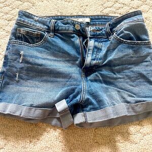 Willow & Root high rise mom shorts